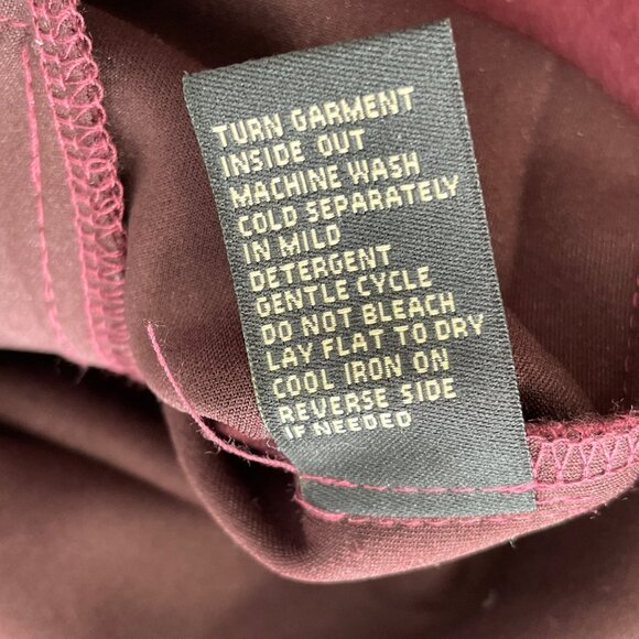 DG2 by Diane Gilman Car Coat Size Medium Faux Suede Fringe Long Sleeve Wine NEW - Picture 8 of 10